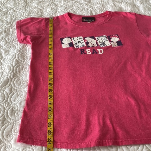 Peanuts Collection Read Pink Tee Shirt Size M - Picture 10 of 11